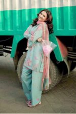 Serene Blue Floral — গ্রীষ্মের দিনে নিজেকে ফ্রেশ এবং এলিগেন্ট লুকে সাজাতে ট্রাই করুন এই চমৎকার ৩-পিস সেটটি। - Image 2
